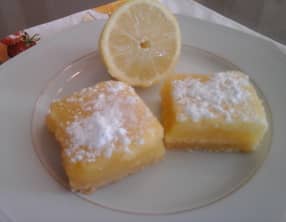 Carrés au citron