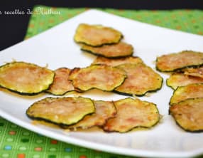 Chips de courgettes grillées au parmesan