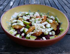 Salade de betterave aux oranges et à la feta