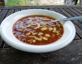 Soupe de lentilles à la tomate