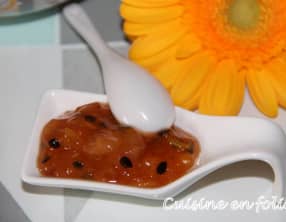 Confiture de banane, mangue, et fruits de la passion de Gut