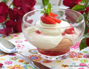 Fraises en verrines façon Tiramisu