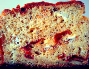 Cake chèvre tomates séchées