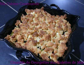 Crumble de Courgettes aux Galettes de Maïs
