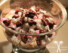 Pitaya, Banane et Chocolat, Salade de Fruits Gourmande