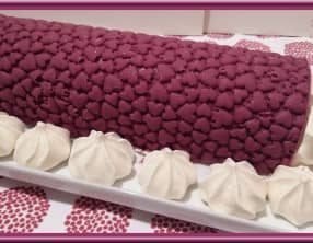 Glace au Cassis et chocolat blanc