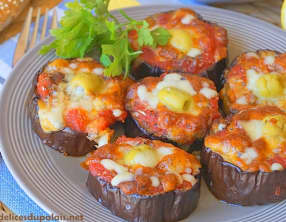 Aubergine façon mini pizza