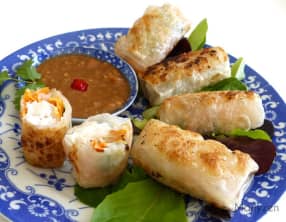 Rouleaux croustillants de cabillaud