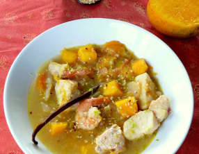 Nage de poissons à la mangue et vanille