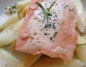 Pavé de saumon aux asperges