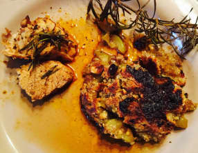 Crumble de courgette à la noisette