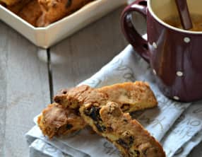 Biscotti abricots et chocolat blanc