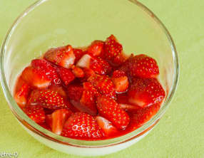 Blanc manger coco aux fraises
