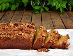 Cake croquant à la rhubarbe