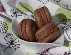 Macarons au chocolat noir