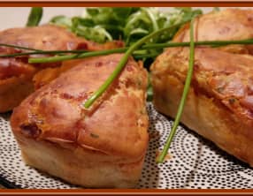 Minis Cakes au Chorizo et Ciboulette