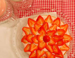 Tarte chantilly à la fraise