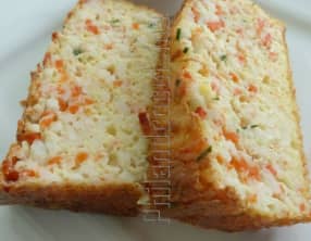 Cake extra moelleux et léger aux miettes de surimi
