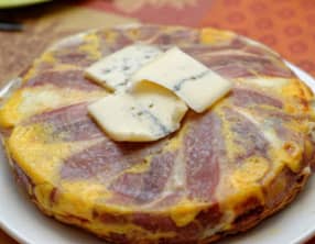 Tatin de Morbier au jambon de Parme