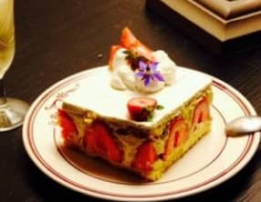 Fraisier chantilly mascarpone et yuzu