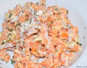 Carotte façon carbonara