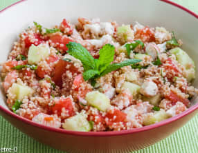 Taboulé aux langoustines