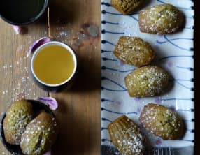 Madeleines matcha yuzu