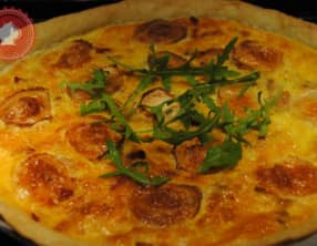 Tarte aux pommes de terre et au fromage de chèvre