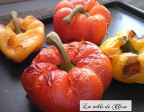 Poivrons marinés à l'huile d'olive