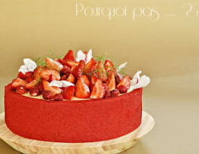 Gat-Ô fraise, fenouil, olives confites