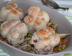Paupiettes de veau braisées aux petits légumes