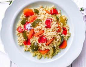 Couscous aux boulettes de pois chiche