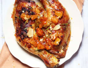 Poulet swag ananas et mariné à la purée de piment