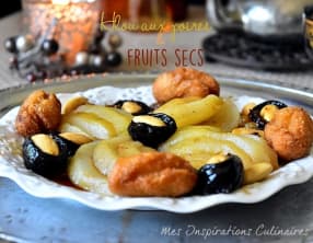Tajine Lahlou aux poires et aux fruits secs