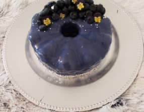 Entremet coco myrtille