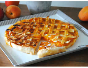 Tarte grillagée aux abricots