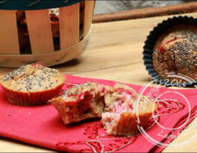 Muffins moelleux aux fraises et graines de chia