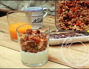 Granola aux abricots et fruits secs