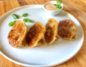 Gyozas à la ratatouille