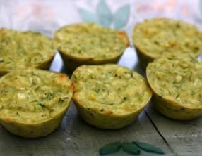 Muffins salés aux courgettes et fromage de chèvre
