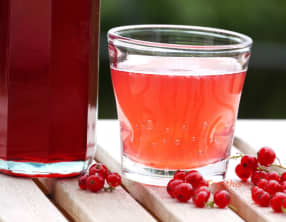 Sirop de groseille à l'extracteur de jus