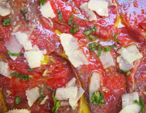 Carpaccio de boeuf