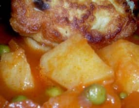 Beignets de choux-fleurs en sauce