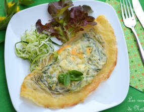 Chaussons de brick "surprise" aux oeufs et aux courgettes