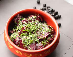 Betteraves en sauce aux griottes