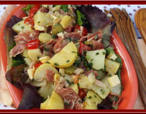 Salade de pommes de terre pêle mêle