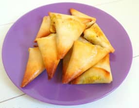 Samossas au porc et au curry cuits au four