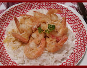 Crevettes au Curry et coco