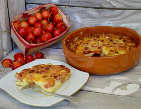 Clafoutis aux cerises bigarreaux