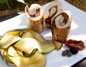 Escalopes de poulet farcies à la provençale line